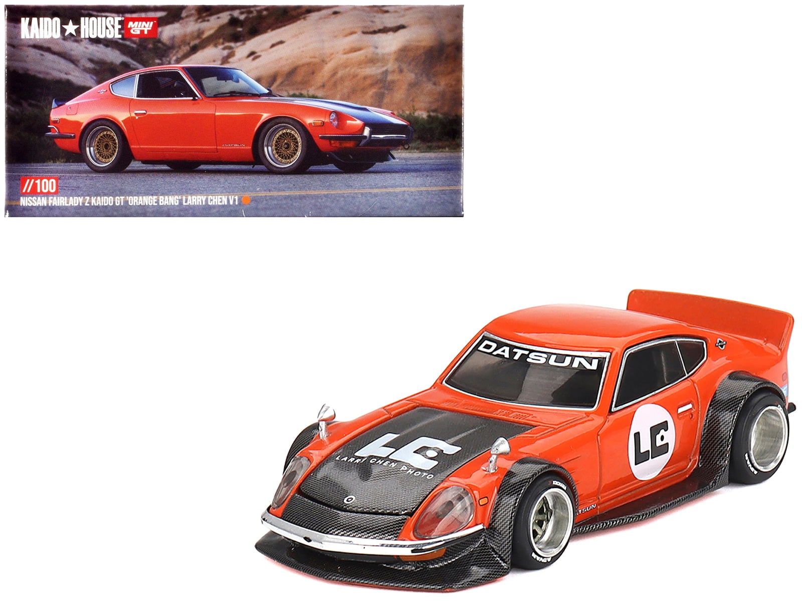 Kaido House x Mini GT Datsun Fairlady Z Larry Chen V1 - Orange
