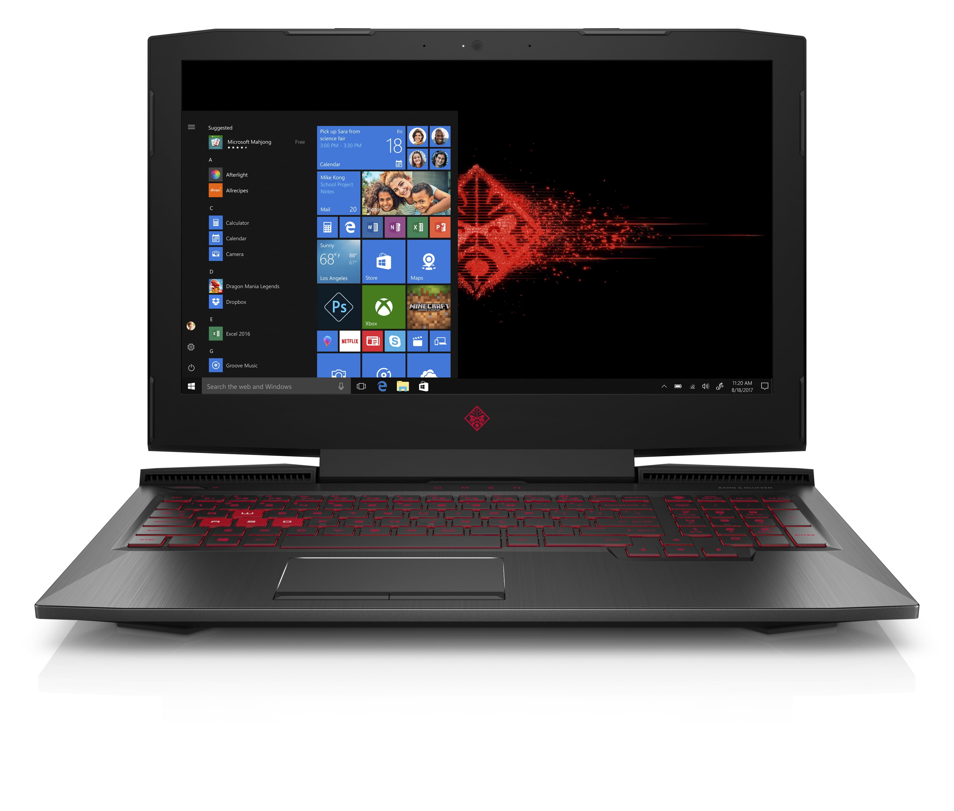HP Omen 17.3” Gaming Laptop, Windows 10, Intel i7, 1TB HDD + 256GB