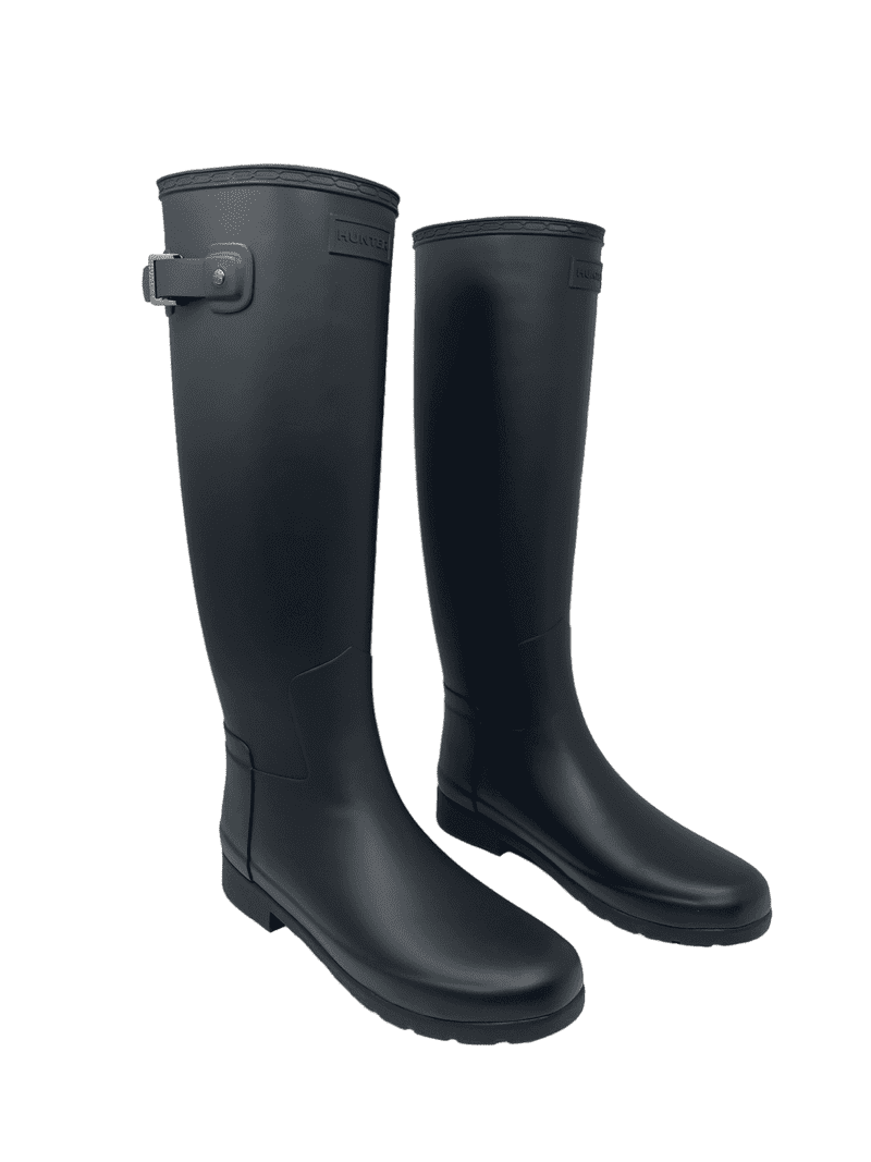 Hunter Tall Insulated Women's Original Refined Black Rubber Rain