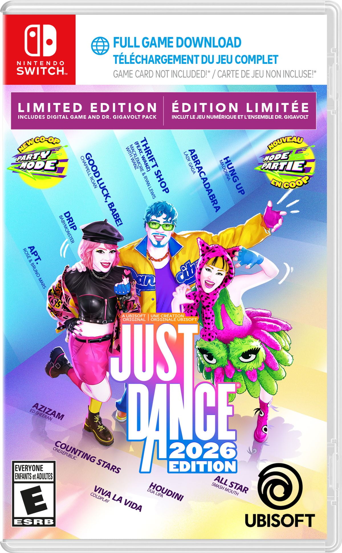 Just Dance 2026 LE Bilingual (Code-In-Box) for Nintendo Switch
