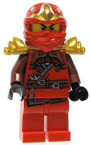 LEGO Ninjago Kai Zx Minifigure with Dragon Sword From Set 9561