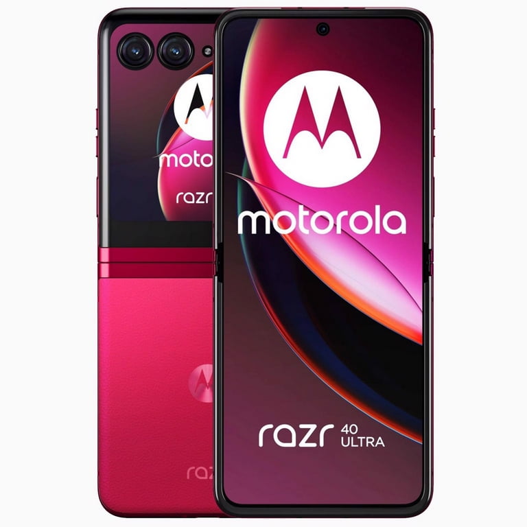Motorola Razr 40 Ultra 5G, Dual-SIM, 256GB+8GB RAM, Unlocked, Red