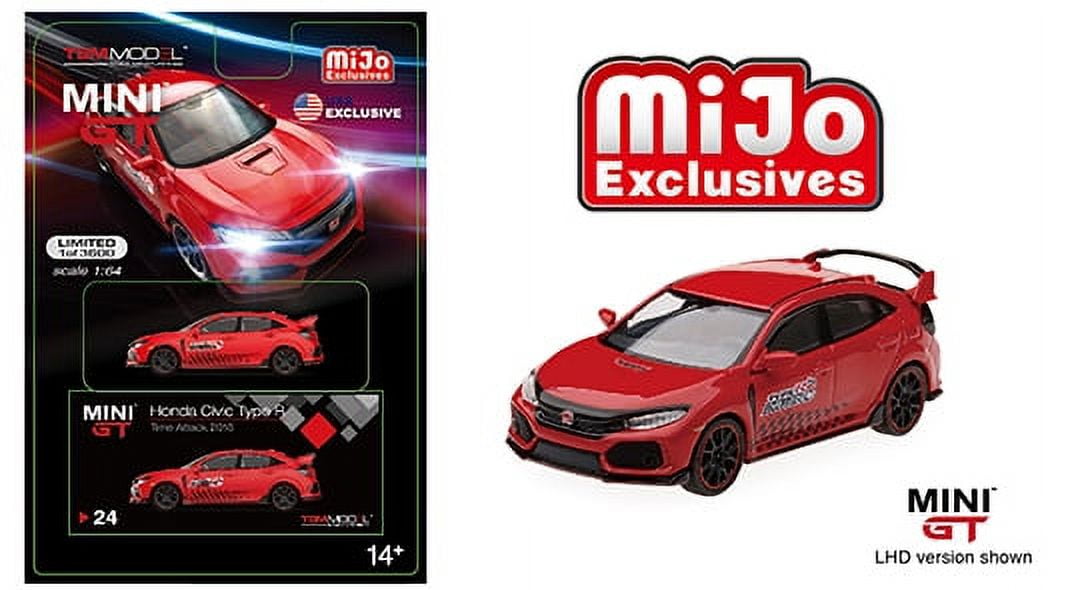 Mini GT 2017 Honda Civic Type R (FK8)(Red) Time Attack Challenge