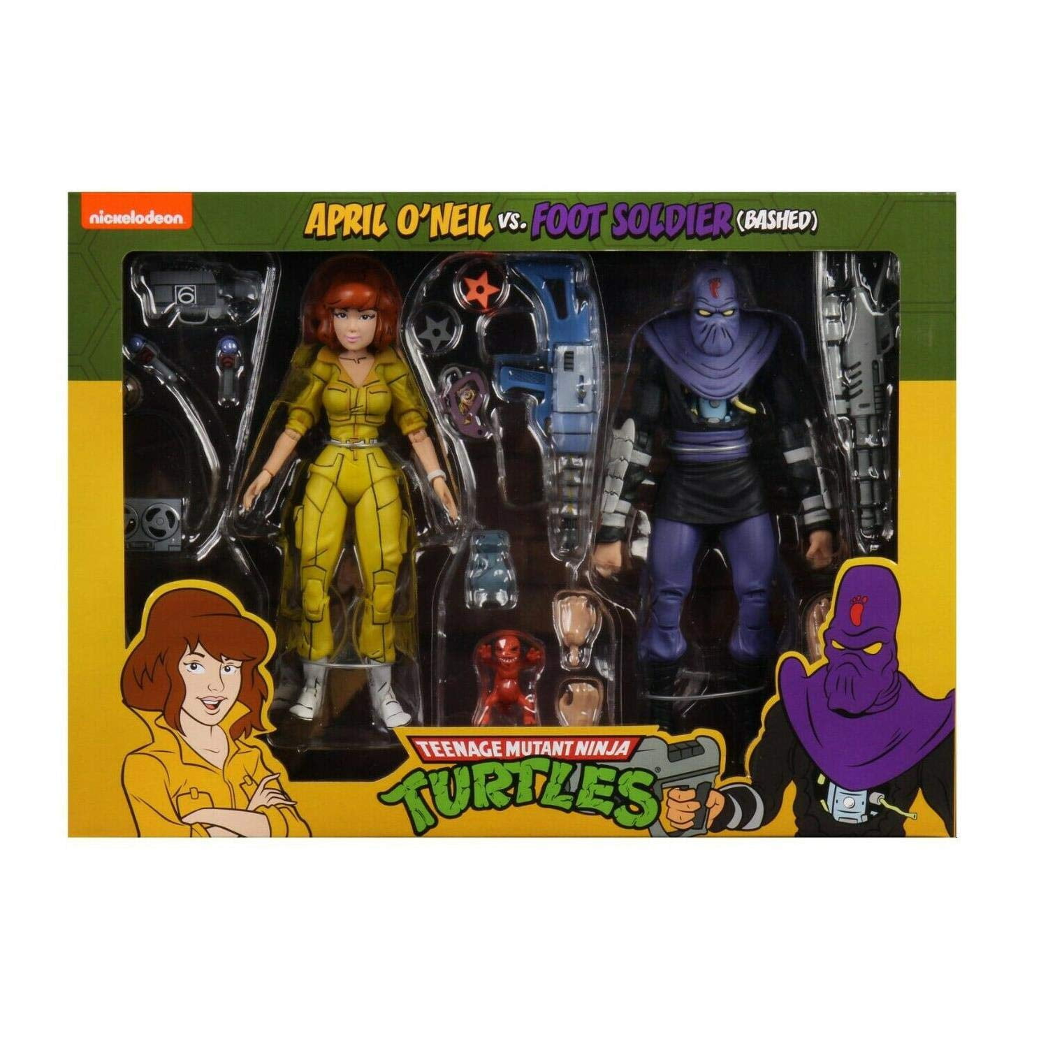 NECA TMNT Teenage Mutant Ninja Turtles April O' Neil vs Foot