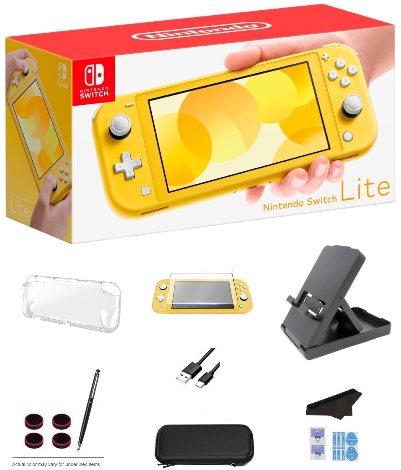 Nintendo Switch Lite, Gray Console with Extra 64GB Storage, LCD