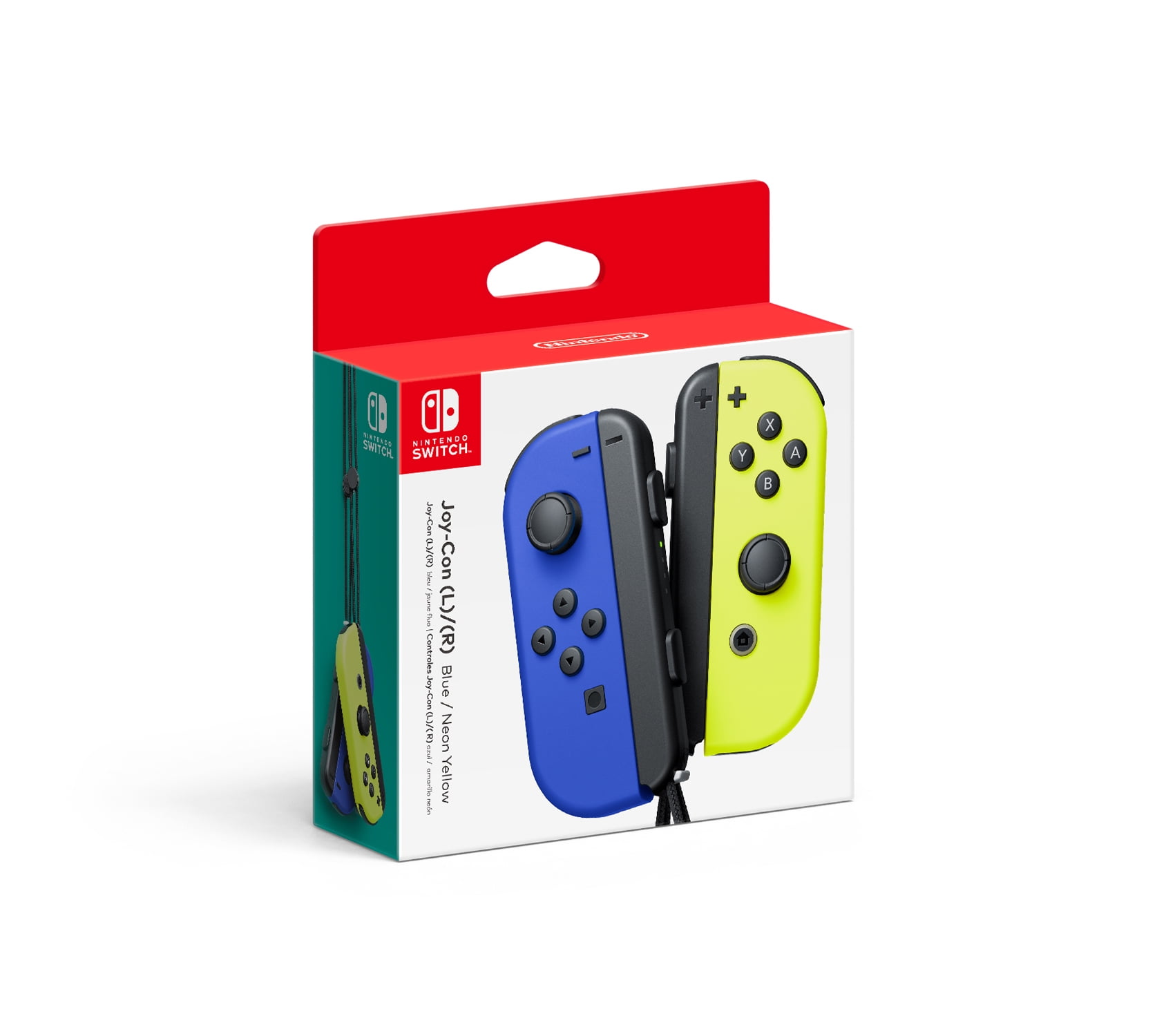 Nintendo Switch Joy-Con Pair in Neon Blue & Neon Yellow - Walmart.com