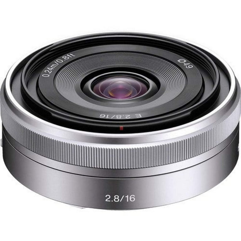 SEL16F28 E 16mm F2.8 E-mount Prime Lens - Walmart.com