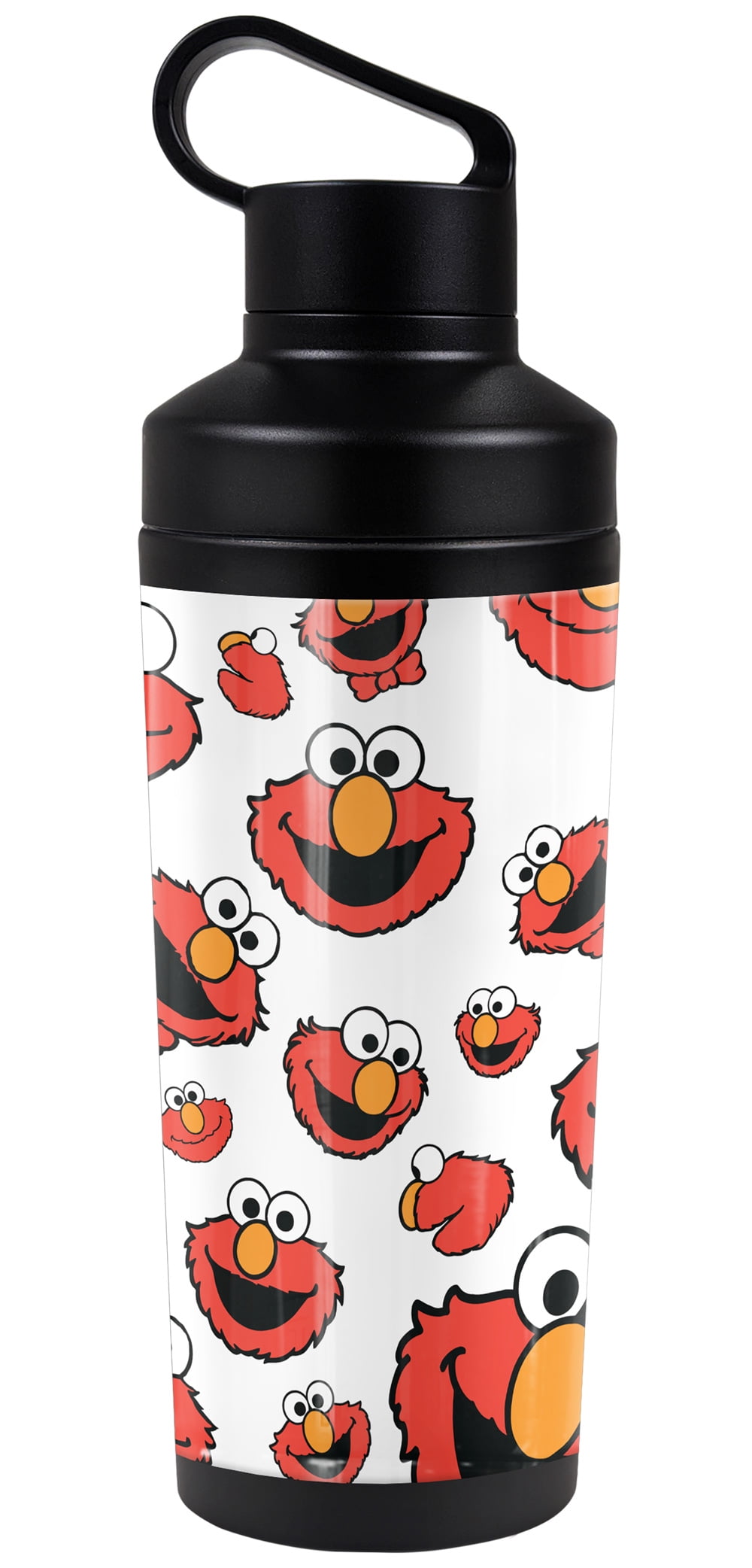 Sesame Street Official Elmo Face Pattern 18 oz Insulated Water