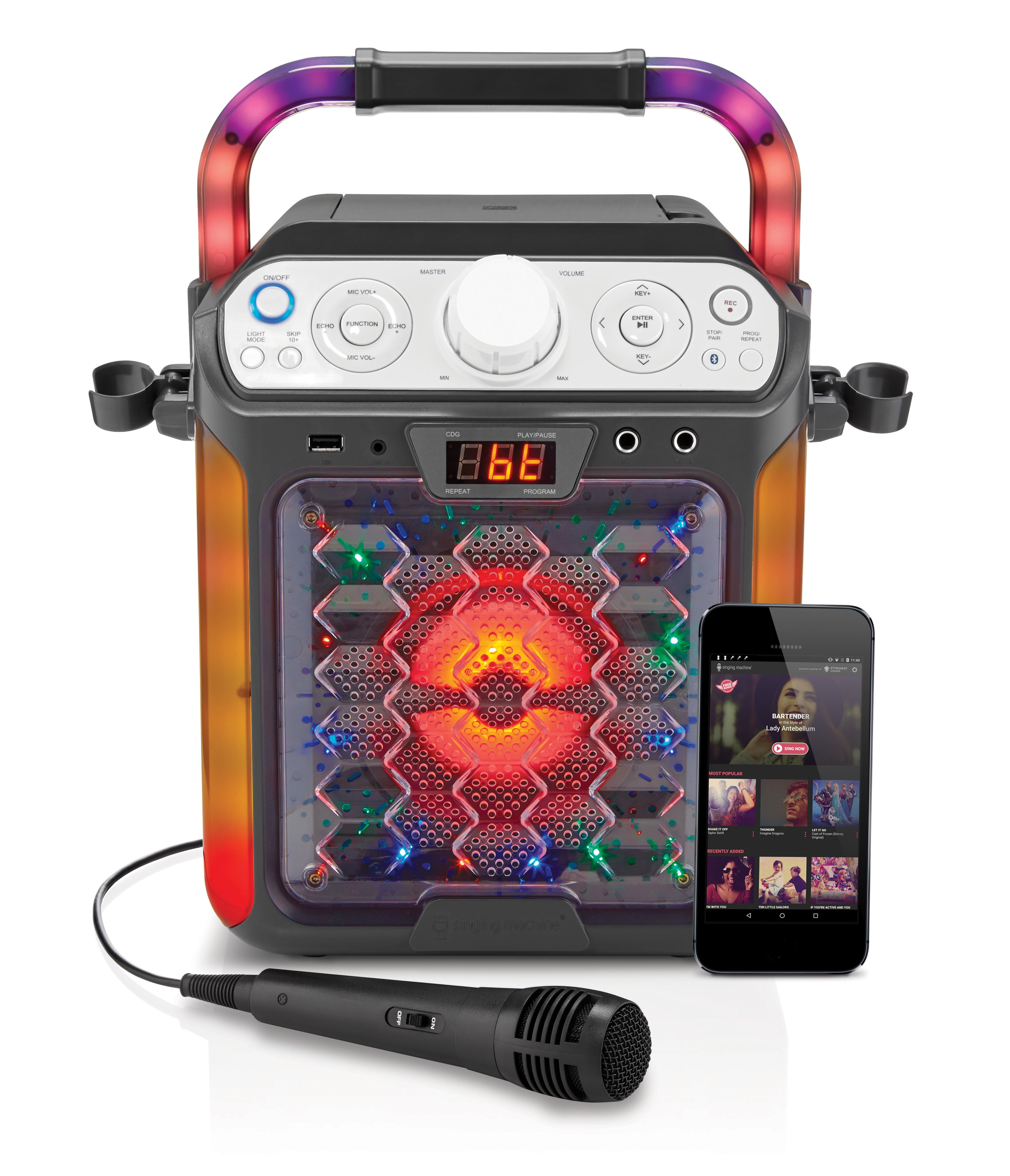 Singing Machine Karaoke Cube Multi-function Karaoke System with
