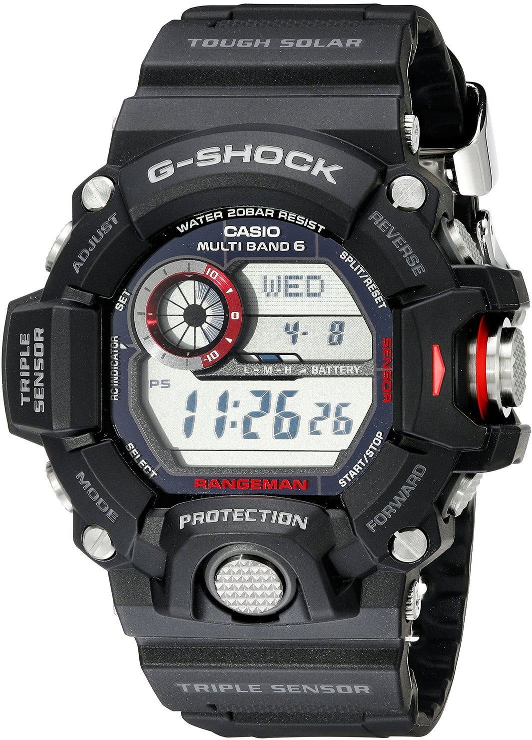 Casio Rangeman GSHOCK GW9400-1 AS MB6 Triple Sensor Water