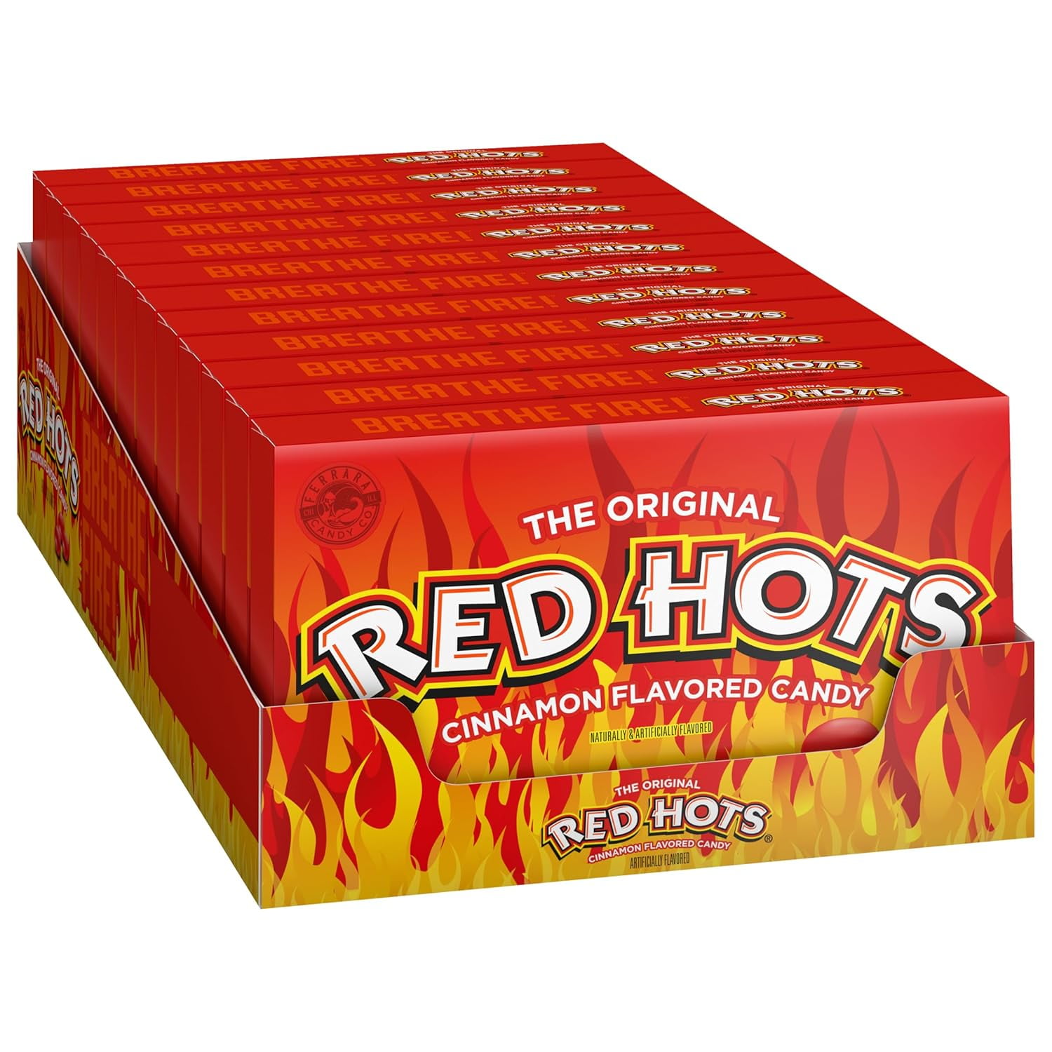 Wonka Red Hots, Cinnamon Flavored Hard Candy, 5.5 Ounce Theater