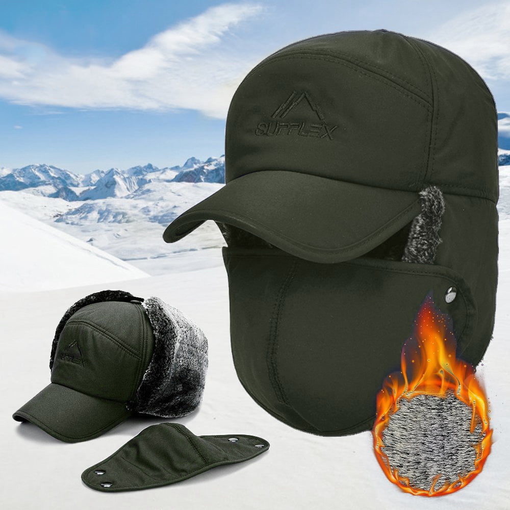 IC ICLOVER Winter Trapper Hat, Windproof Thermal, Ear Flap