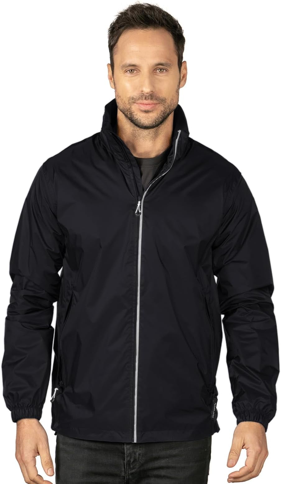 Tri-Mountain Men's Lined Waterproof Windbreaker Jacket Lightweight