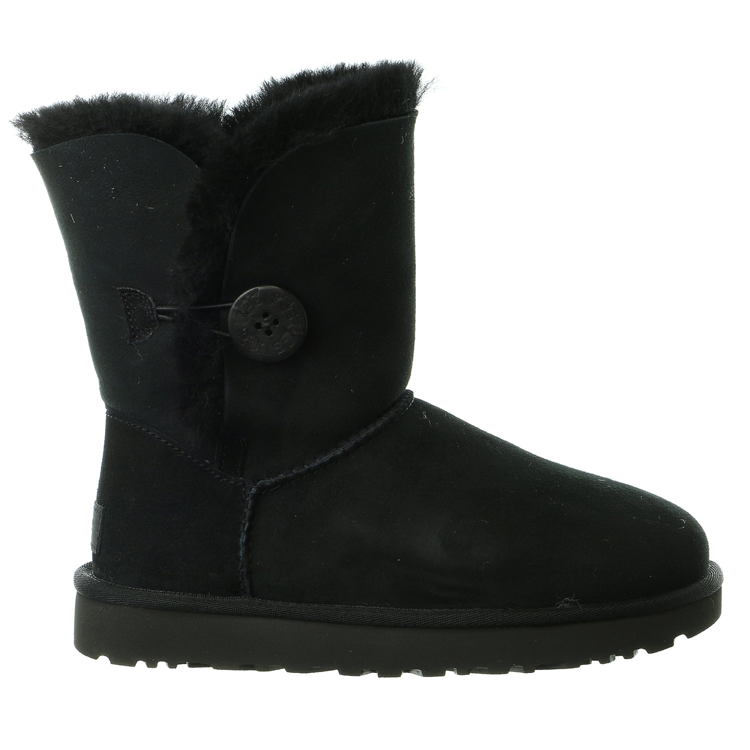 Ugg Women's Bailey Button II Water-Resistant Sheepskin Boot, Black