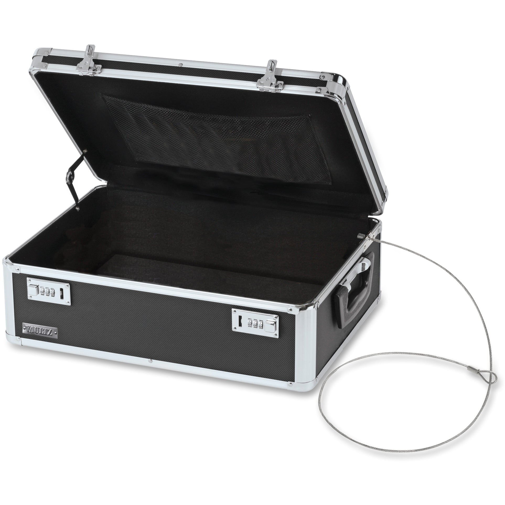 Vaultz Large Lockable Storage Box, 19.5 x 7 x 13.5 inches, Combo