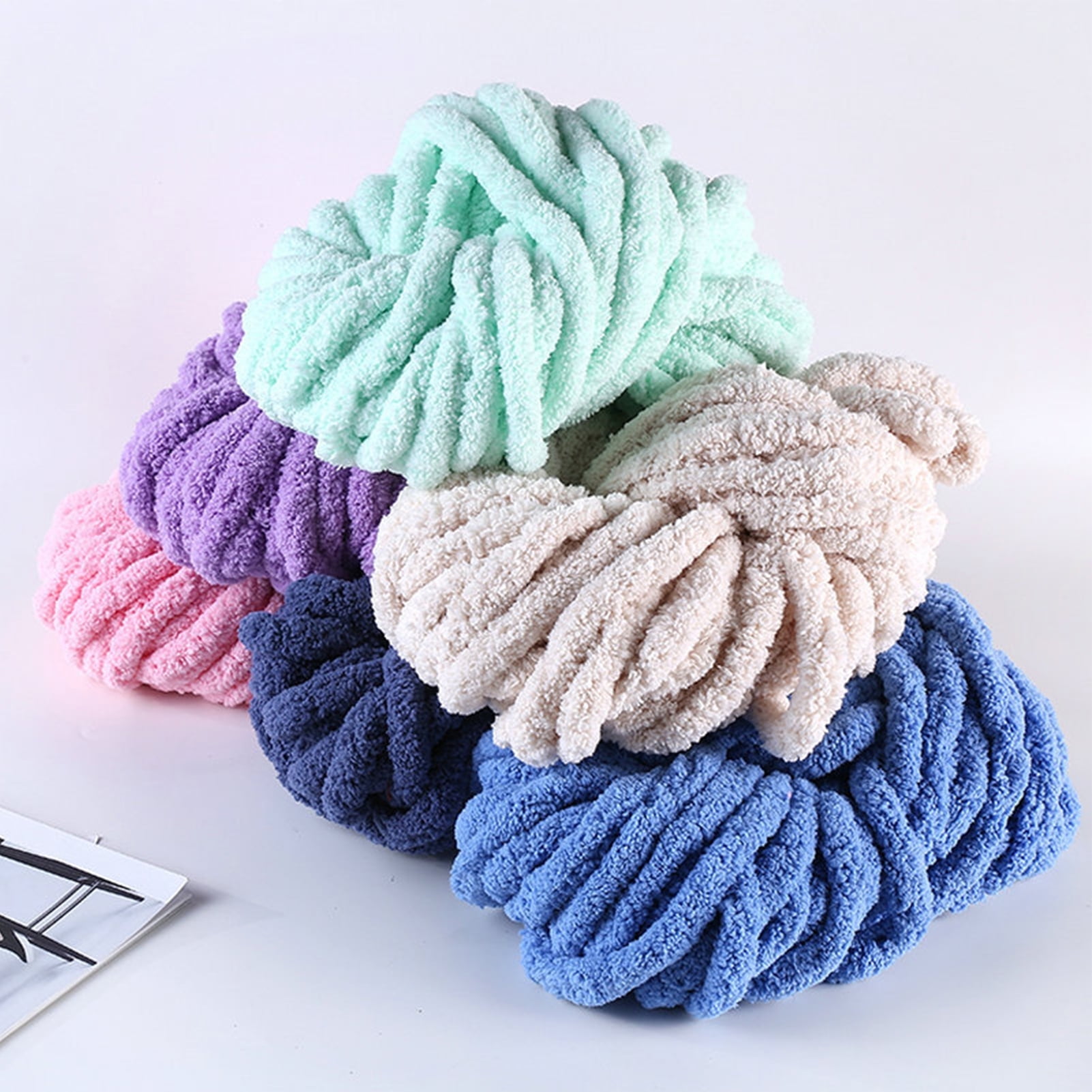 Xinwanna 1 Roll Super Thick Crochet Thread Breathable Polyester