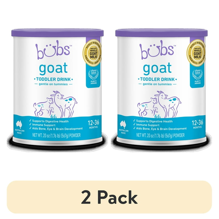2 pack) Bubs Goat Milk Toddler Nutritional Drink Powder (Babies 12
