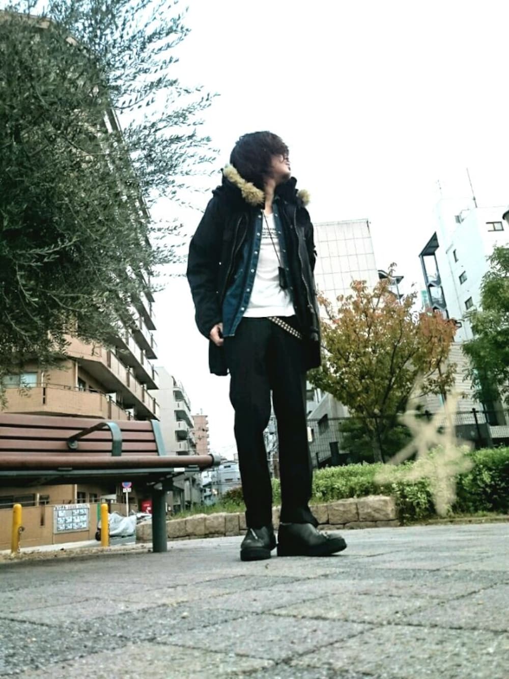 shin .｜RUDE GALLERYのモッズコートを使ったコーディネート - WEAR