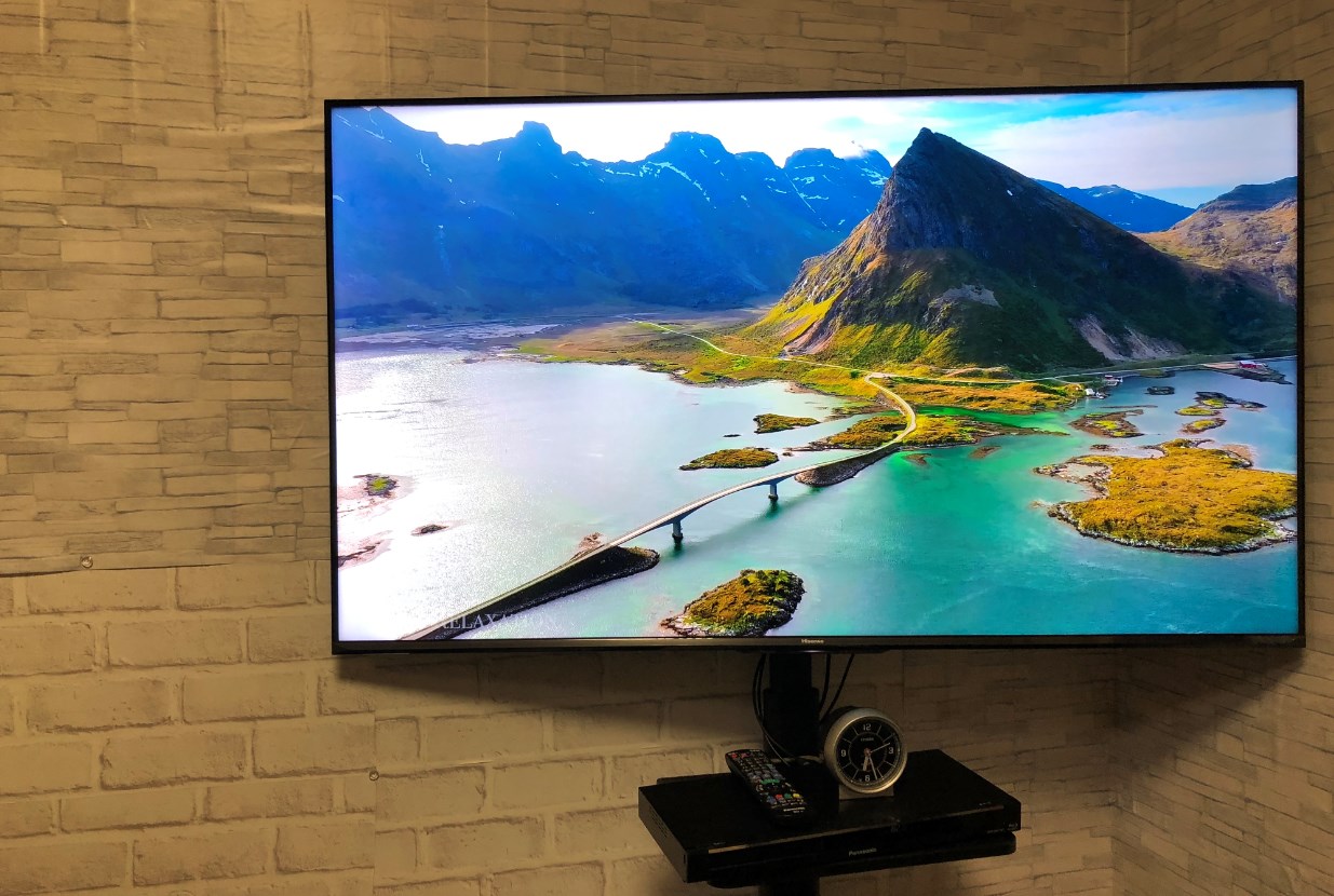 ハイセンス55インチ液晶テレビ 55U7Fを1人で搬入して設置する～無線LAN