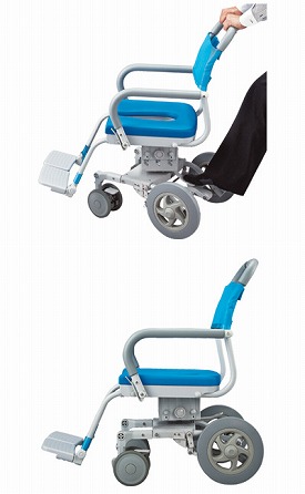 くるくるチェアD ウチエのシャワー入浴用車椅子 風呂 介護 シャワー