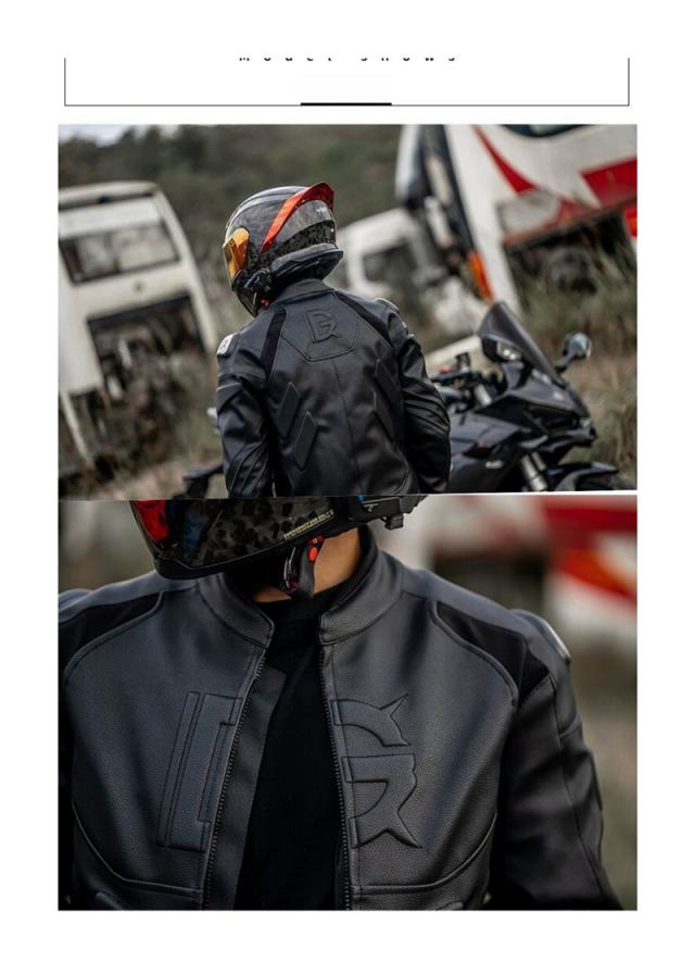 バイク専用上下セット pu革 メンズジャケット パンツ ライナー付き