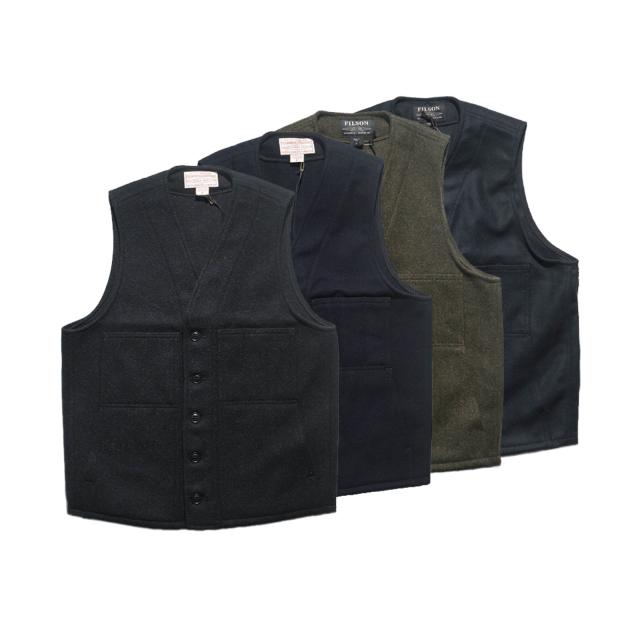 フィルソン FILSON マッキーノ ウール ベスト ソリッドカラー｜ メンズ