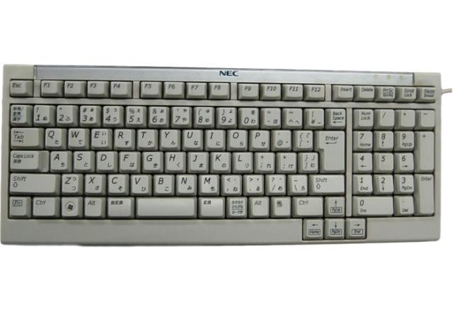 中古品]NEC ミニキーボード PS/2 PS2 日本語キーボード KB-0611[送料