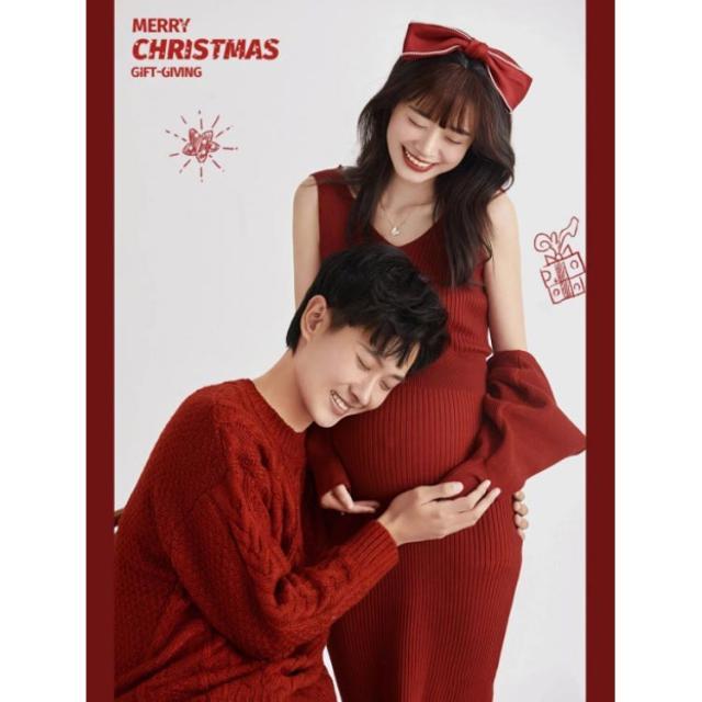 マタニティフォト ニットワンピース キャミソール ボレロ セットアップ