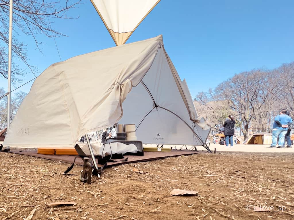 snow peak最新テント【トヤ2】は簡単設営できるのでデイキャンプ