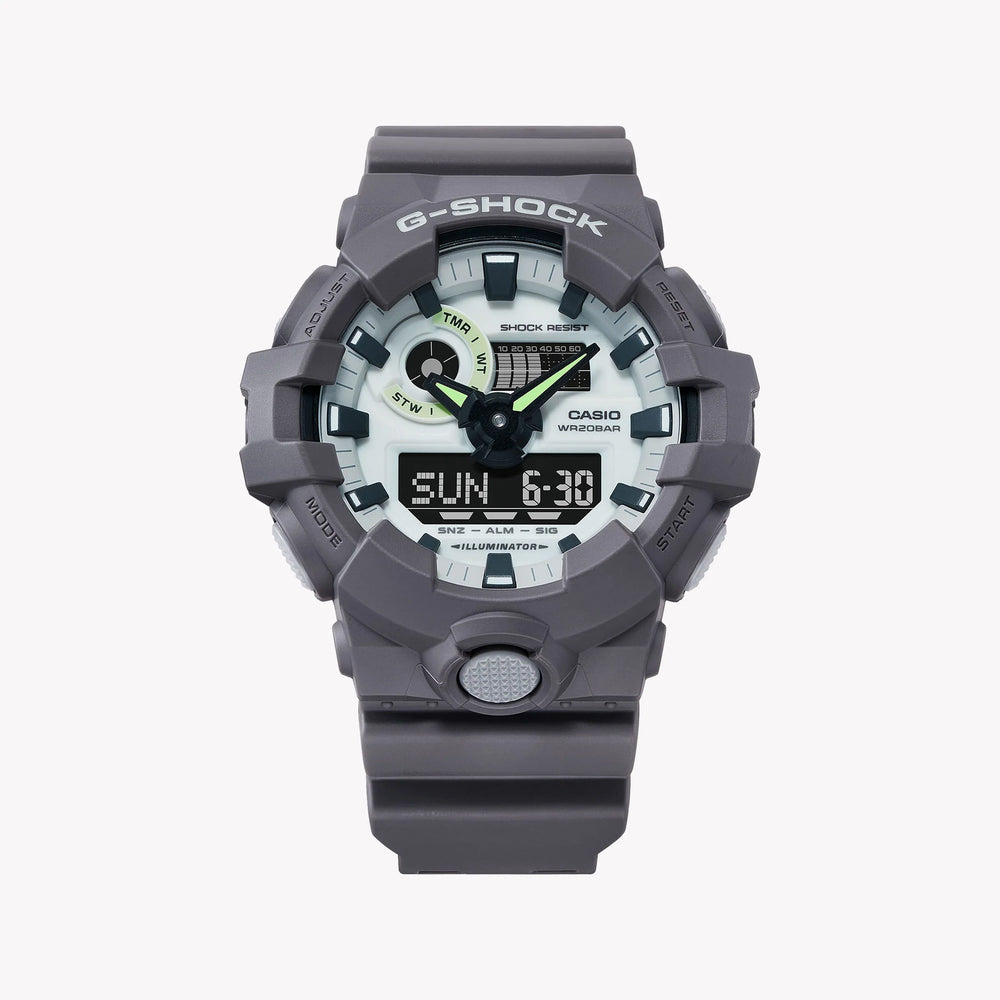CASIO G-SHOCK Men's Grey Resin Watch | GA-700HD-8ADF – i-watch