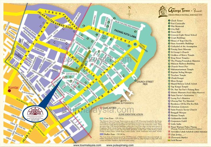Penang George Town Map