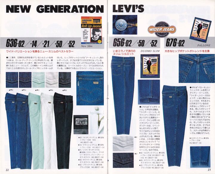 1987年春夏向け リーバイスブック Vol. 3