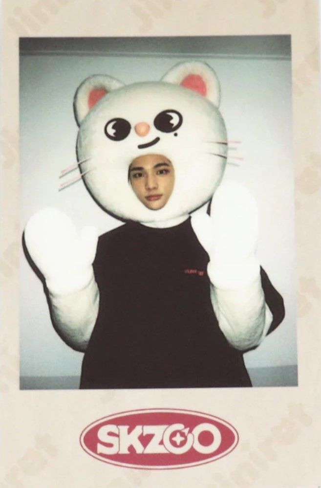 Hyunjin Stray Kids SKZOO Pre-Order Polaroid Photocard Scan