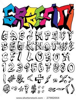 How to Draw Graffiti Letters A-Z |  . Example graffiti alphabet