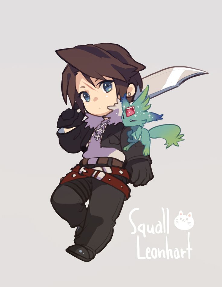 Squall Leonhart Leon dff ffviii kingdom hearts G.F rubi artista de