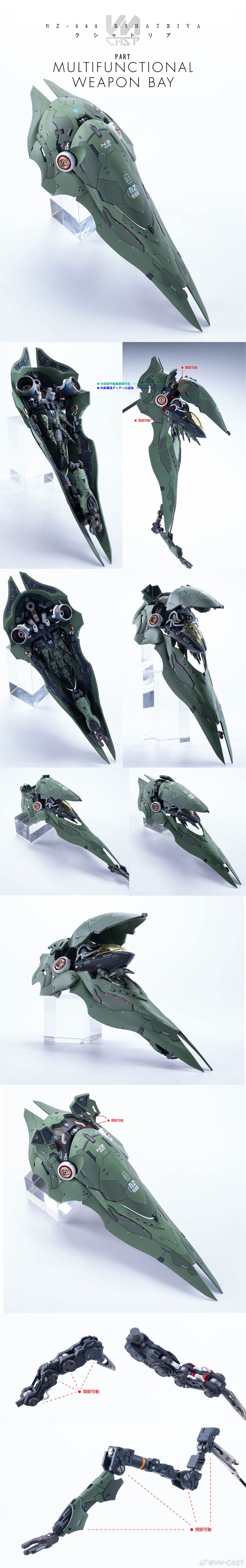 作例】1/100 NZ-666 クシャトリヤ ガレージキット