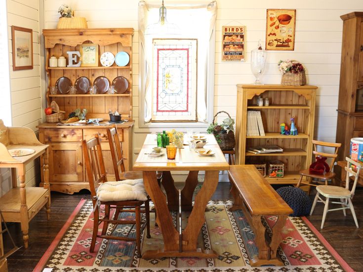 カントリー部屋のインテリアデザイン