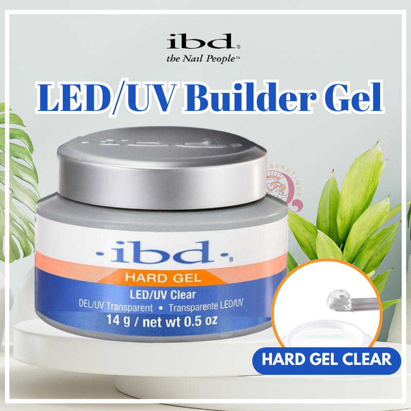 IBD Builder Gel 0.5 oz LED/UV NEW IN JAR [Clear/White/Pink/Natural