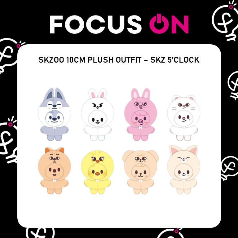 IN STOCK] Stray Kids 5th Fanmeeting SKZ 5'CLOCK SKZOO 10CM PLUSH