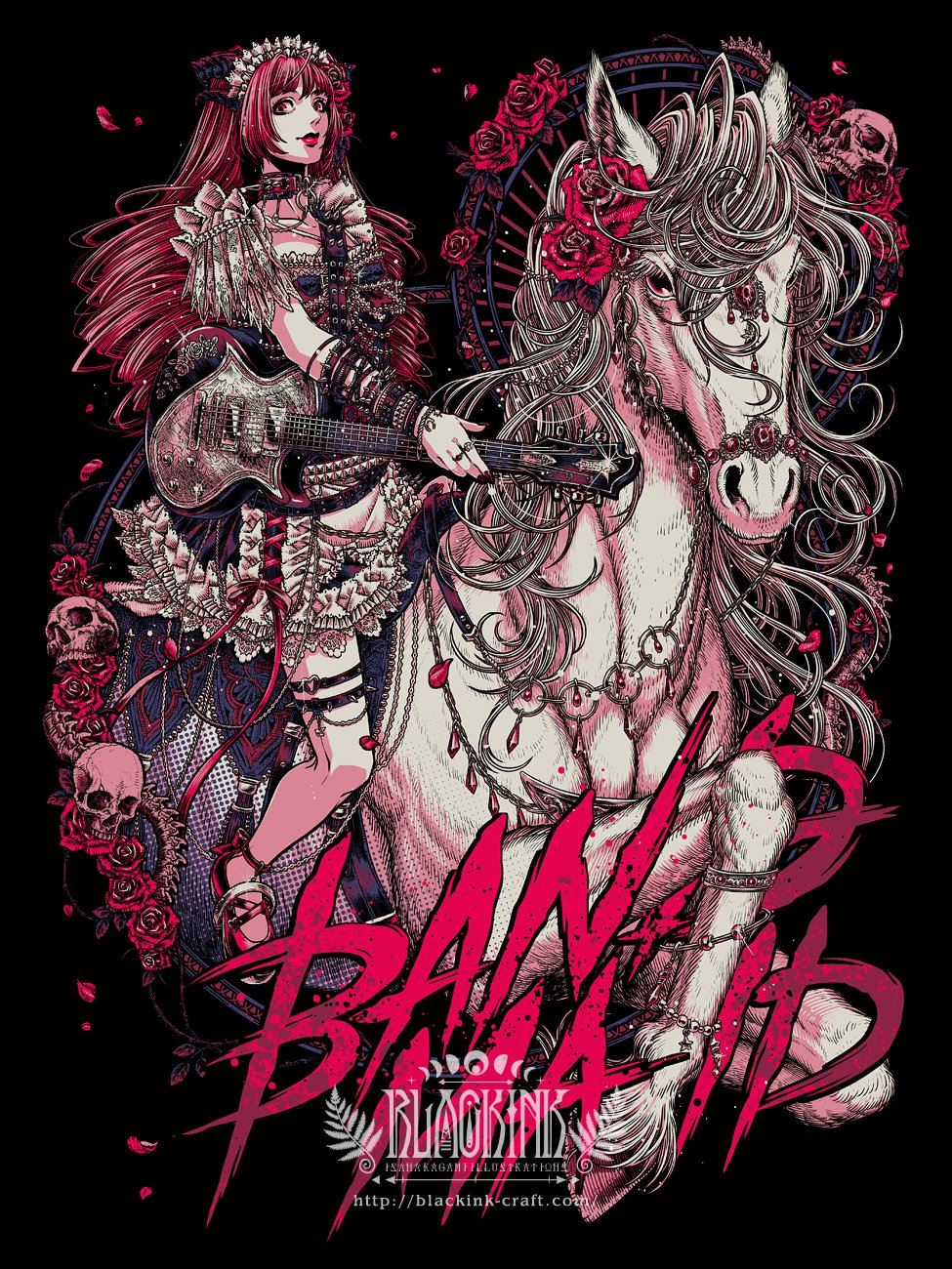 Artwork for BAND MAID by BLACKINK_CRAFT : r/BandMaid