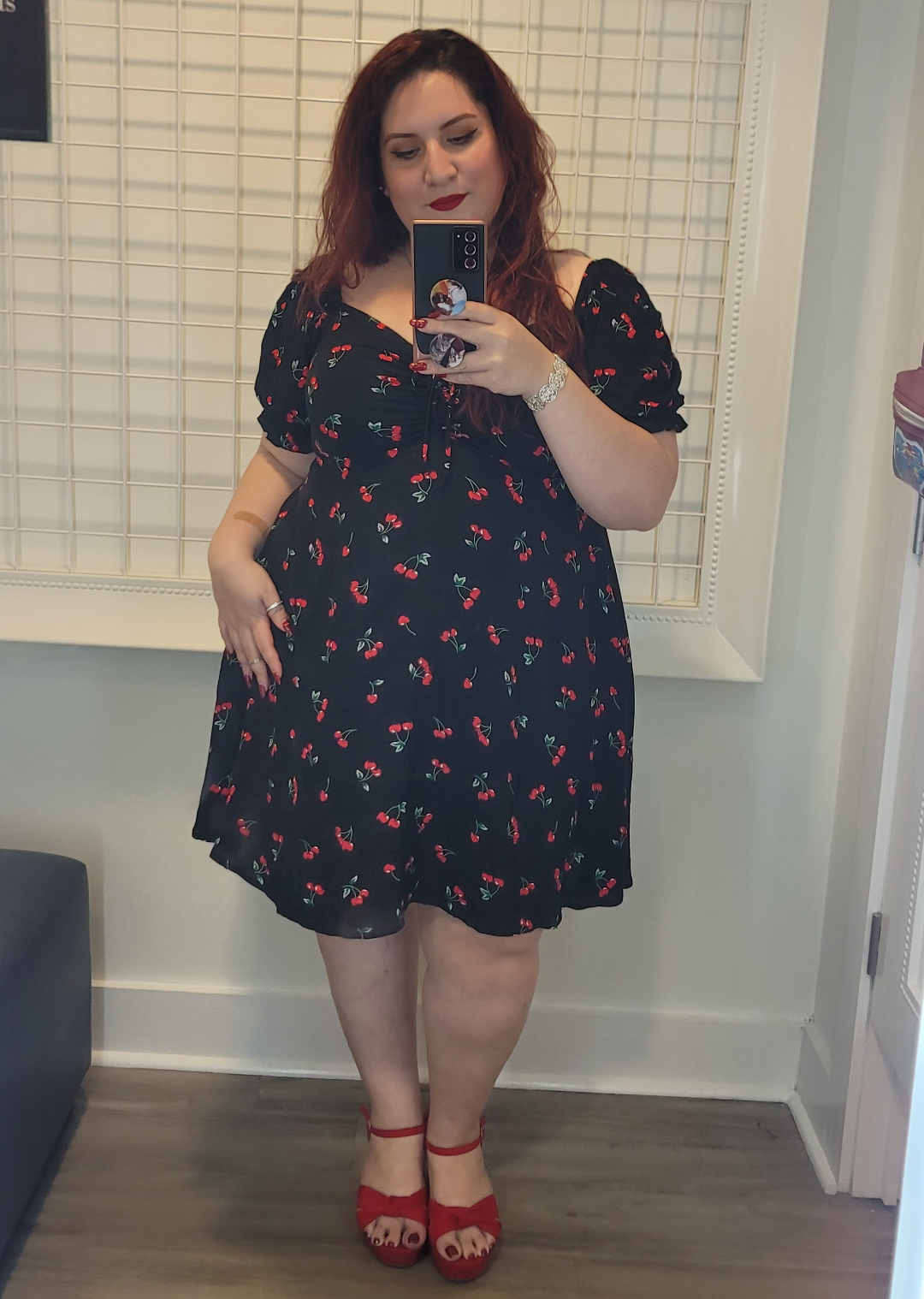 My favorite cherry dress! 🍒 : r/PlusSize