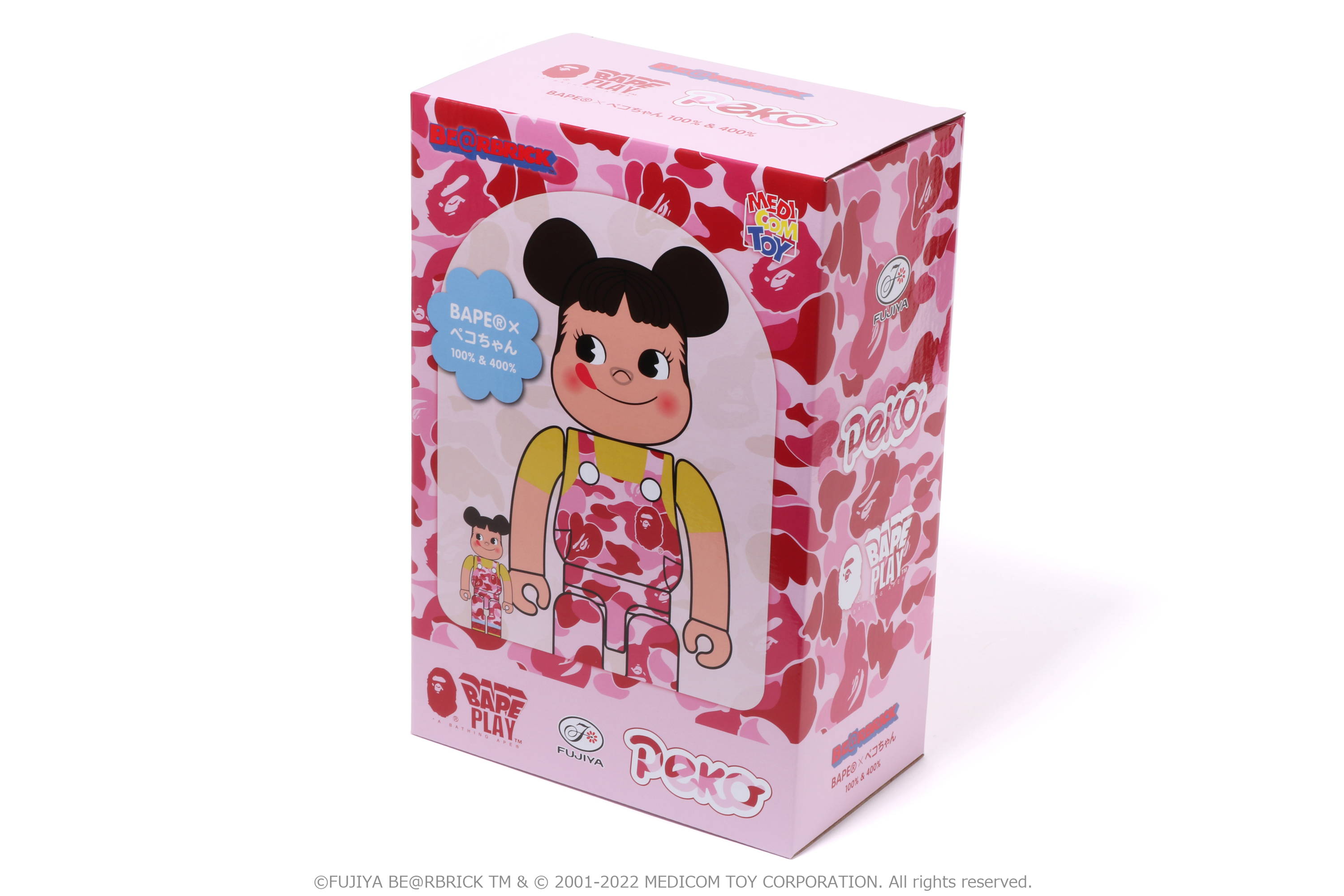BAPE®︎ × FUJIYA ペコちゃん × BE@RBRICK | bape.com