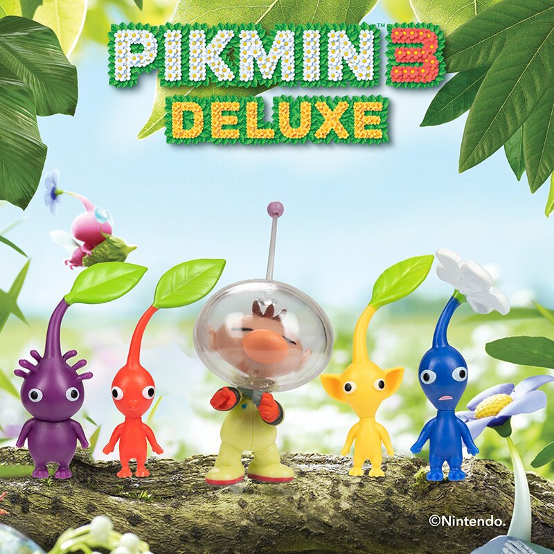 Jakks Pacific Nintendo Pikman 3 Deluxe Captain Olimar & Pikmin Set