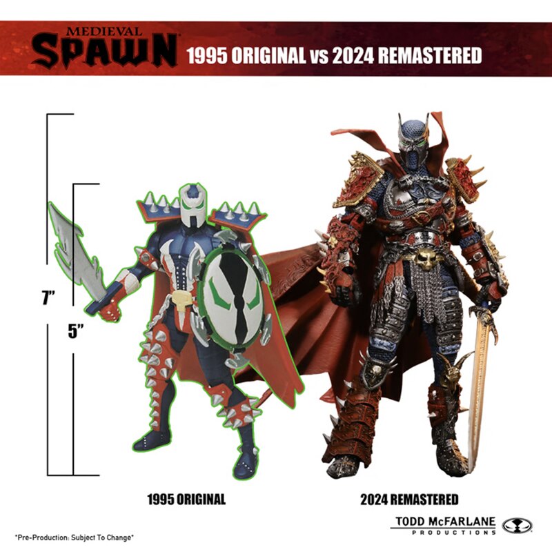 McFarlane Toys Original MEDIEVAL SPAWN Action Figure & Comic