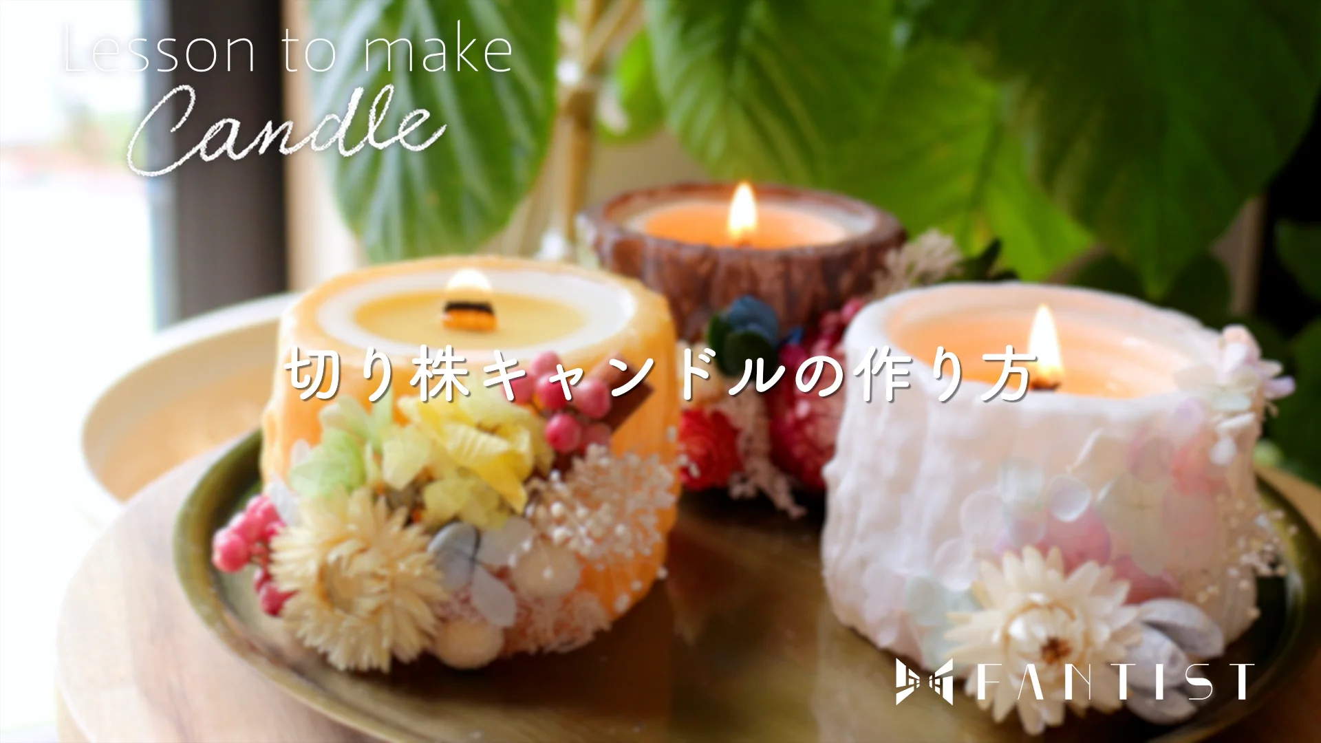 1回完結レッスン】切り株キャンドルの作り方 | FANTIST