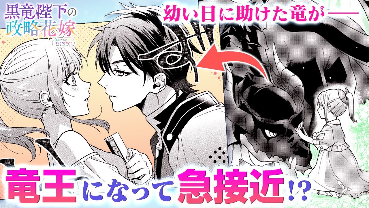 作品紹介】イケメン竜王様の溺愛!?声を失った魔女と最強の黒竜陛下が