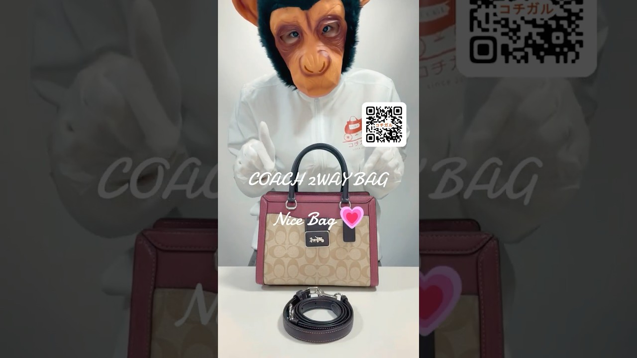 COACH】コーチ レザー シグネチャー グレース キャリー オール ロゴ