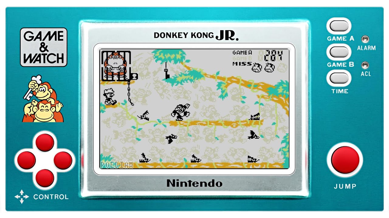 ゲームボーイギャラリー4】ドンキーコングJR.（昔 / 今2つのモード