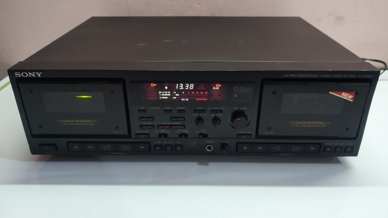 SONY TC-WR820 stereo cassette deck HX Pro - YouTube