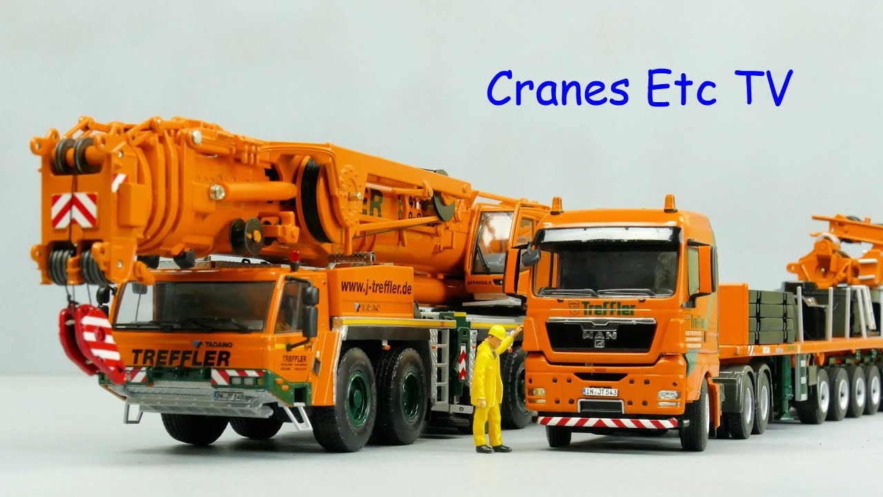 WSI Treffler Tadano ATF 400G-6 Crane & Goldhofer Ballast Carrier